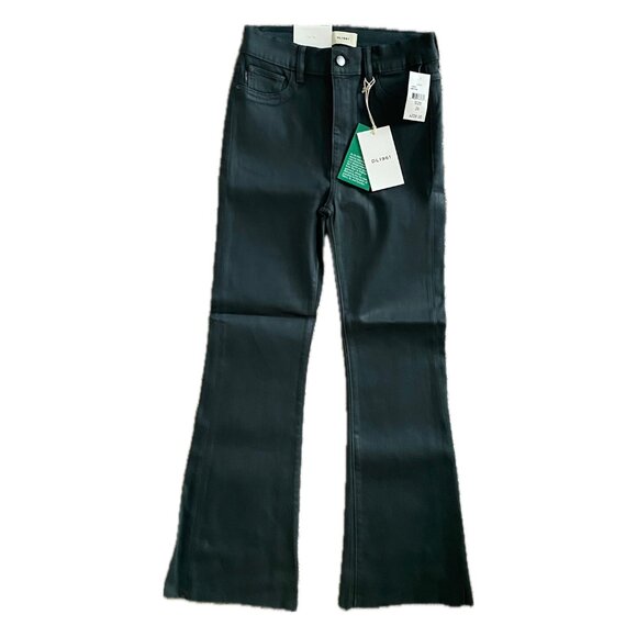 NWT DL1961 Bridget Boot High Rise Instasculpt Jeans Denim in Deep Pine Coated 26 - Picture 5 of 9
